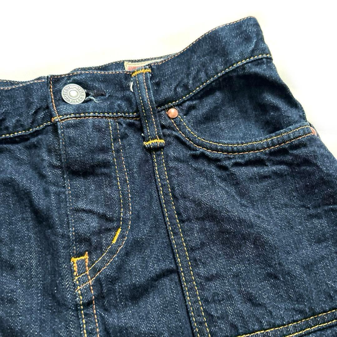 美品evisu donnaデニムミニスカートカモメSサイズ エビスエヴィス