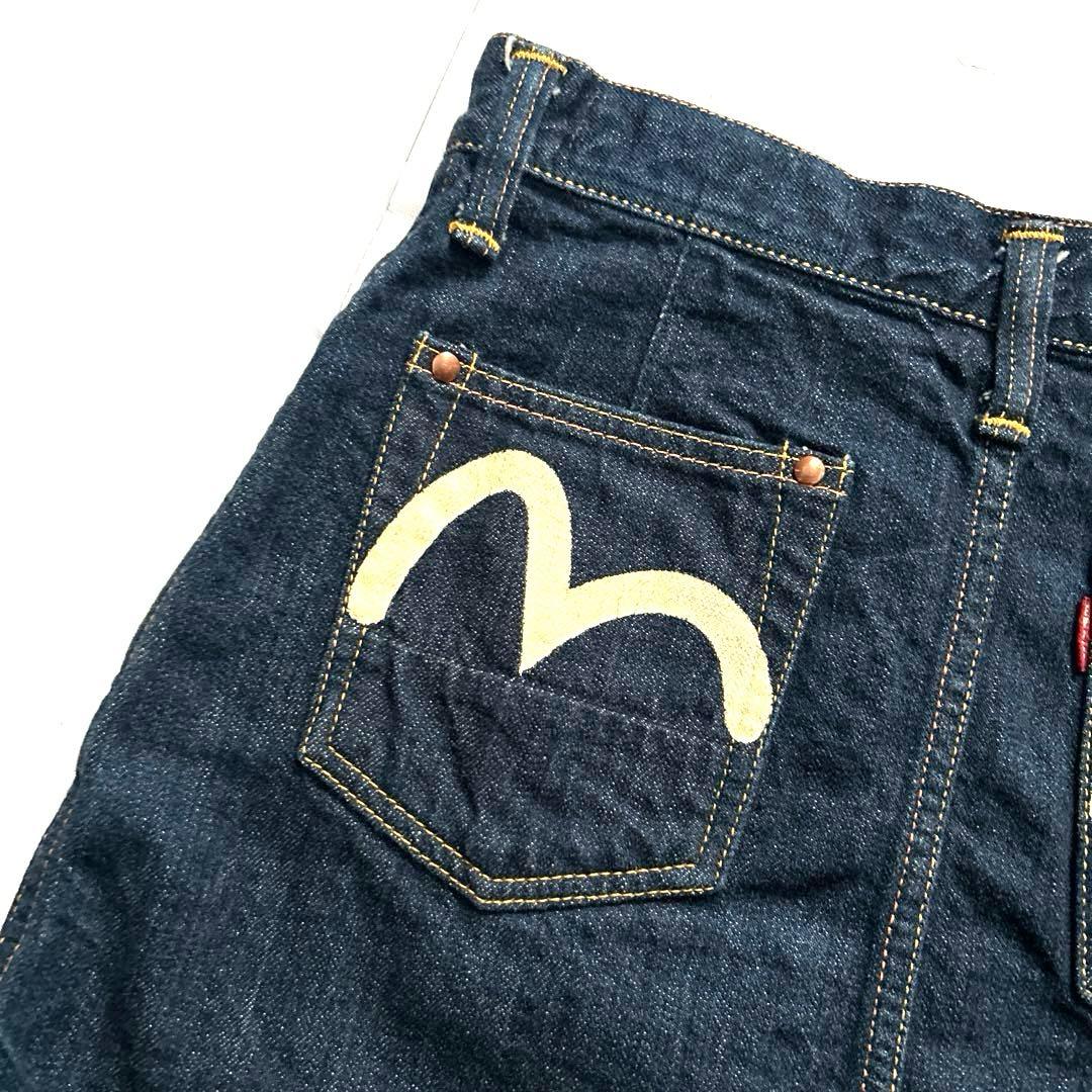 美品evisu donnaデニムミニスカートカモメSサイズ エビスエヴィス