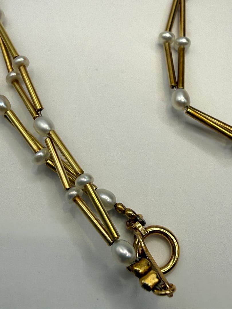 18金　パール　ネックレス