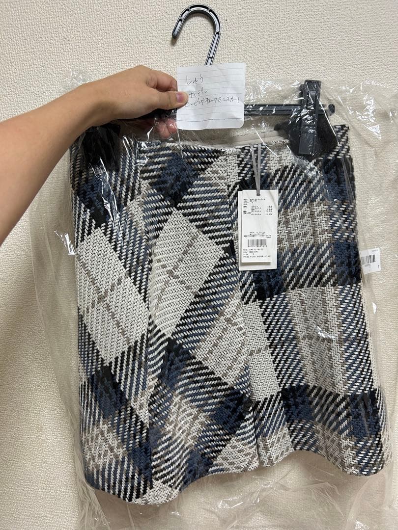 2023年ロービングチェックミニスカート IVR サイズ2 スナイデル正規品