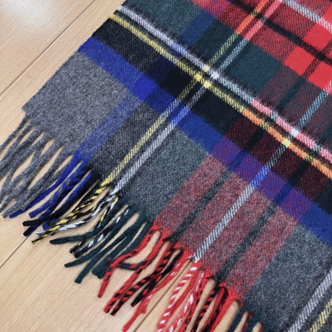 新品希少TWW◆大判カシミヤ混ストール3万グレースチュワート　検)ジョンストンズ