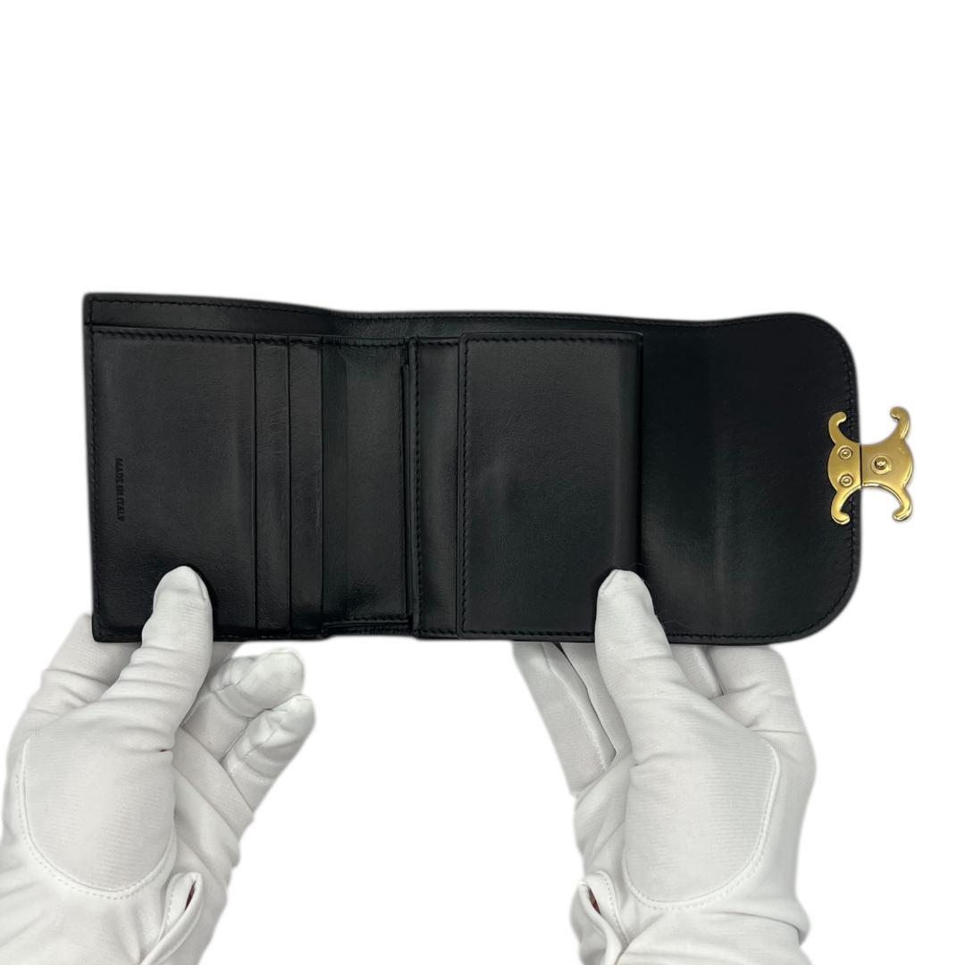 l*n様 CELINE(セリーヌ) 3つ折り スモール フラップウォレット トリ