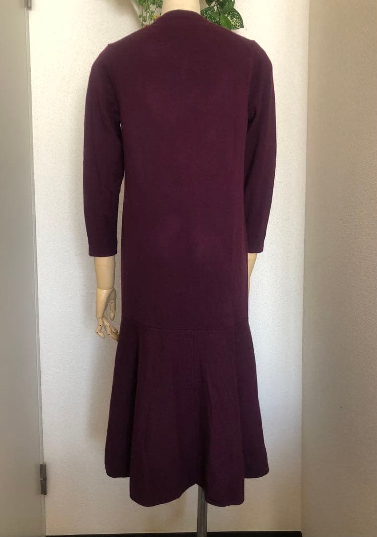 シビラ　ニットワンピース　ワイン