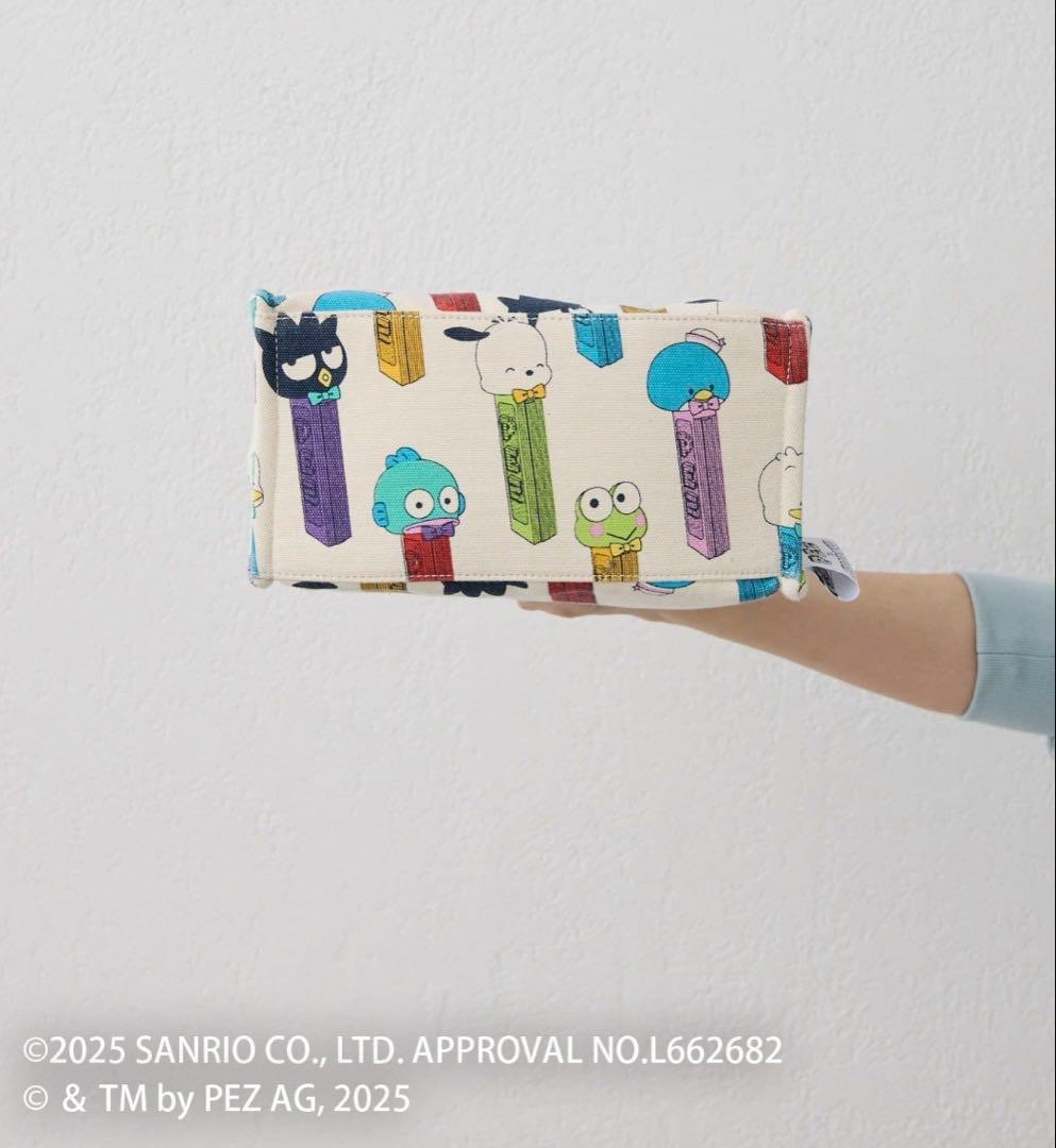 【はぴだんぶい×PEZ(ペッツ)×ear】コラボコットントートバッグS