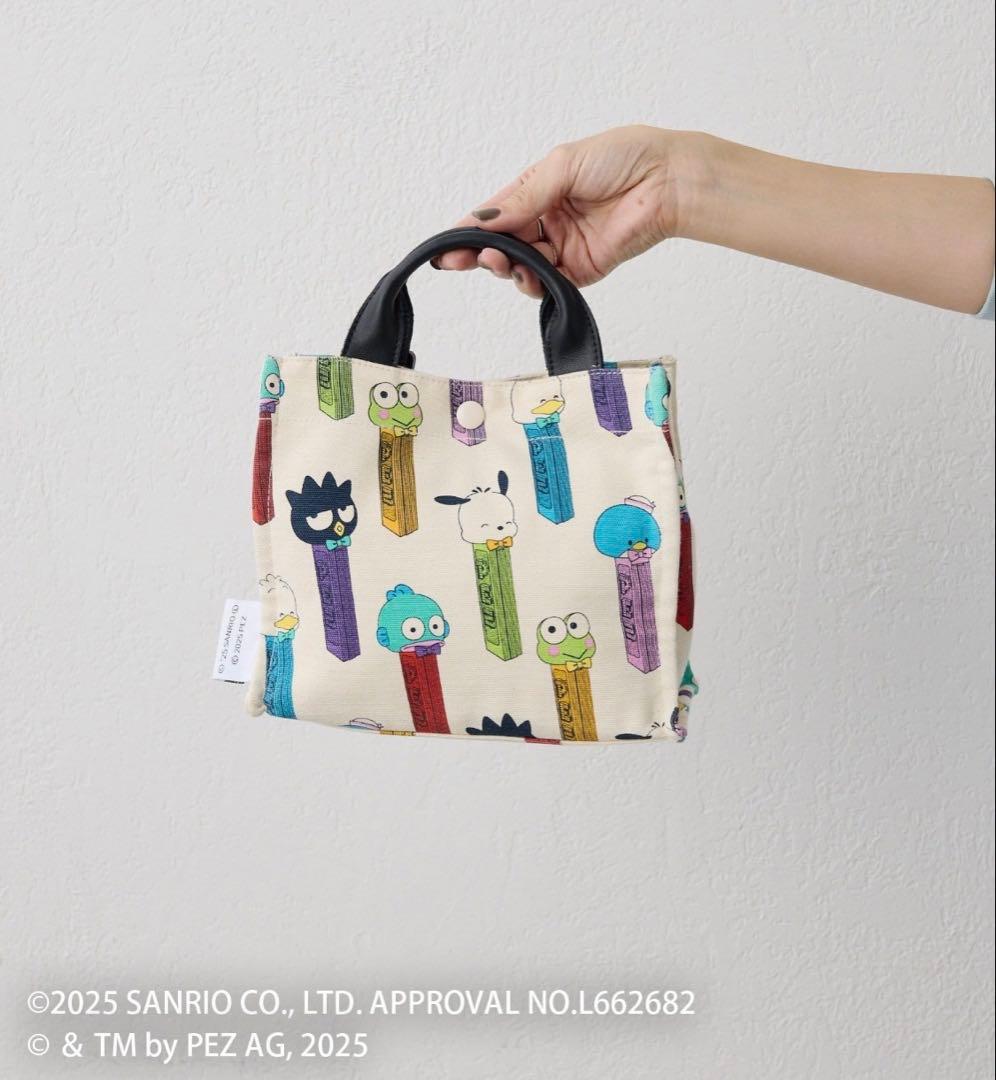 【はぴだんぶい×PEZ(ペッツ)×ear】コラボコットントートバッグS