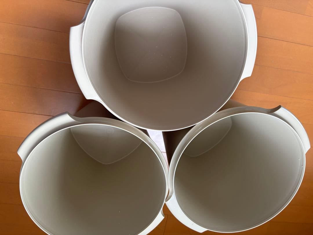 ［坂本］ タッパーウェア　マキシクイーンデコレーター3点 ベージュ