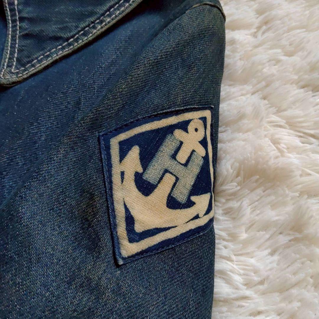 BLUE BLUE インディゴ デニム 中綿入り Pコート カバーオール