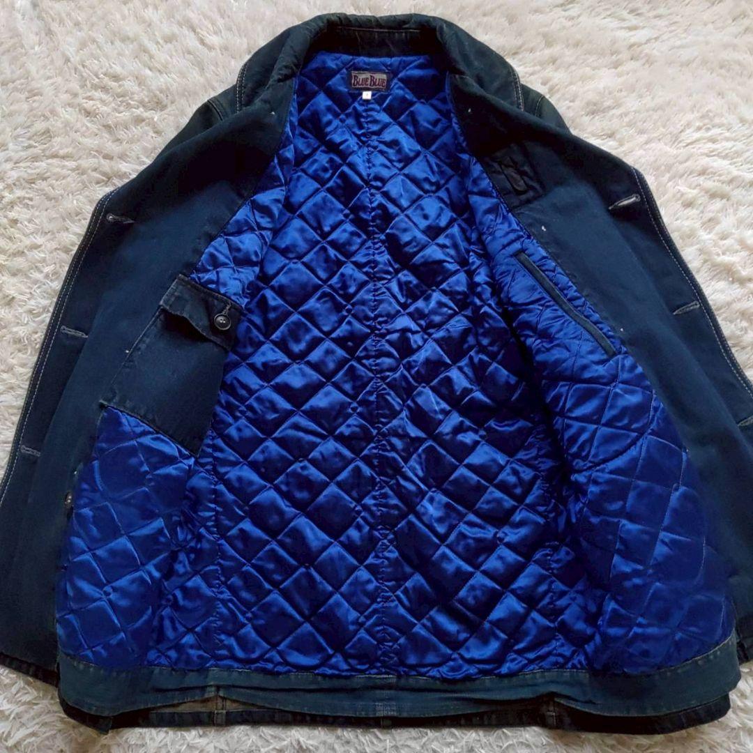 BLUE BLUE インディゴ デニム 中綿入り Pコート カバーオール