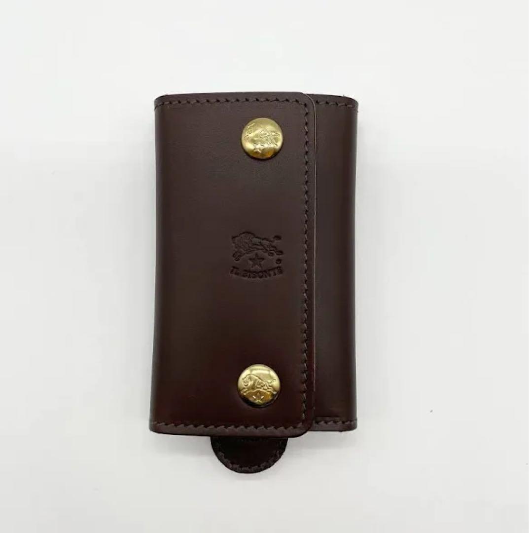 IL BISONTE イルビゾンテ　キーケース　ダークブラウン　保存袋付き