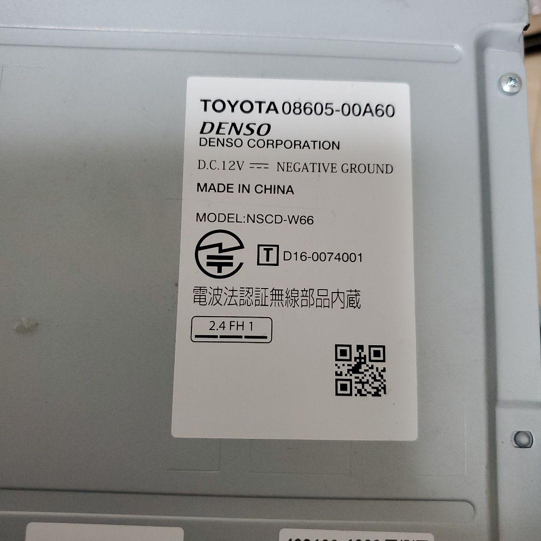 トヨタ純正　SDナビゲーション NSCD-W66 カーナビ 本体　低走行外し