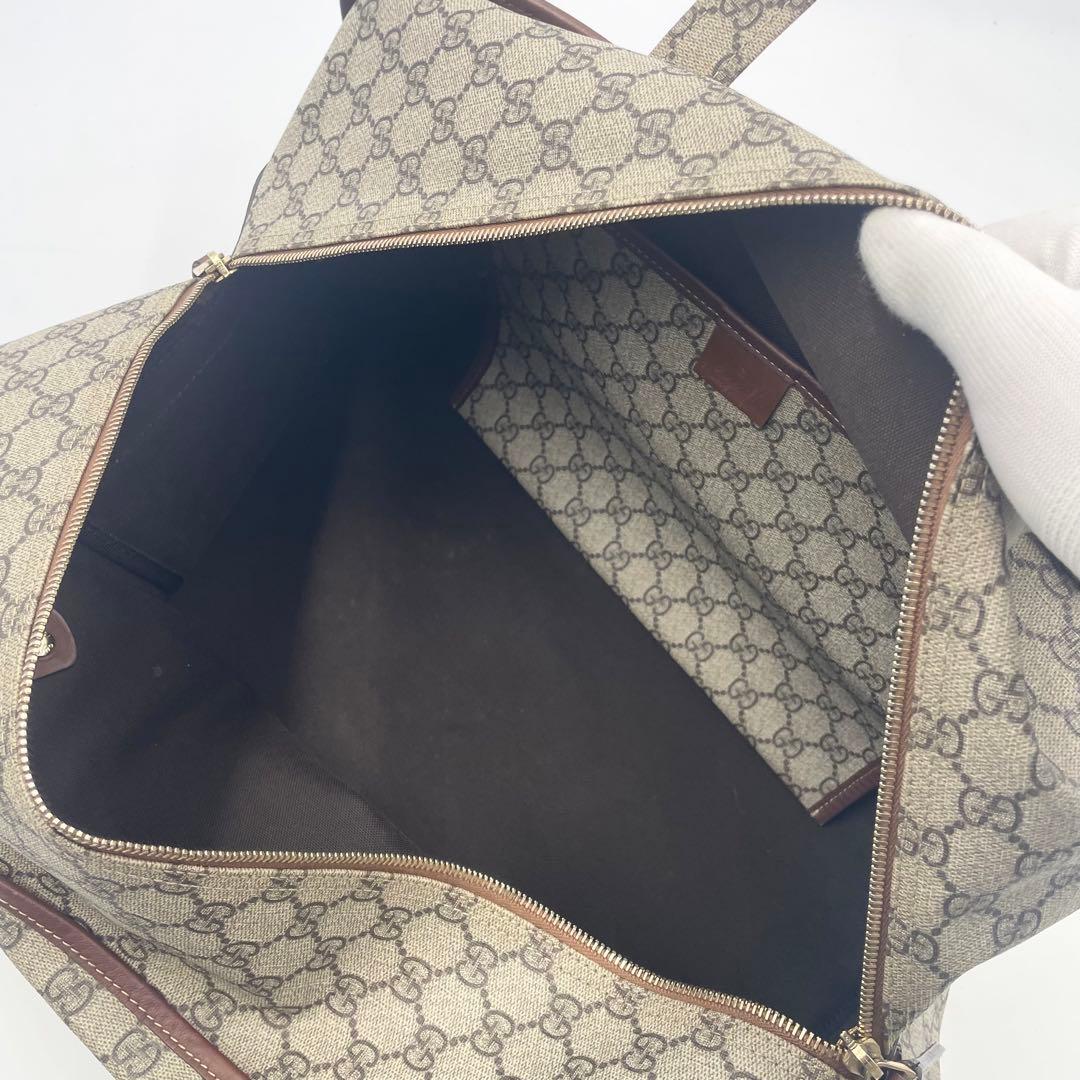 【極美品】GUCCI グッチ GGスプリーム ボストンバッグ シェリーライン