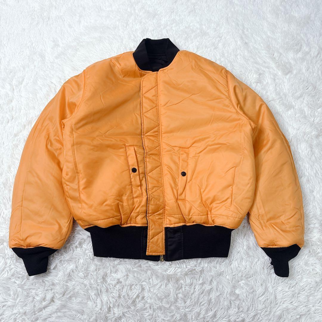 アルファインダストリーズ ma1 フライトジャケット ミリタリー ブラック　黒