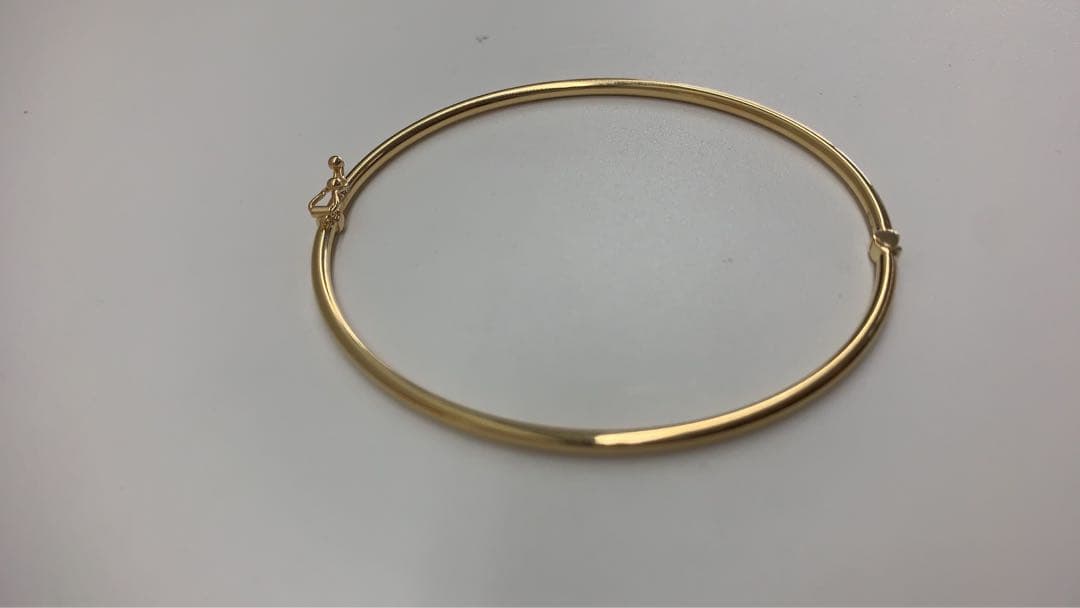 K18 プレーン バングル