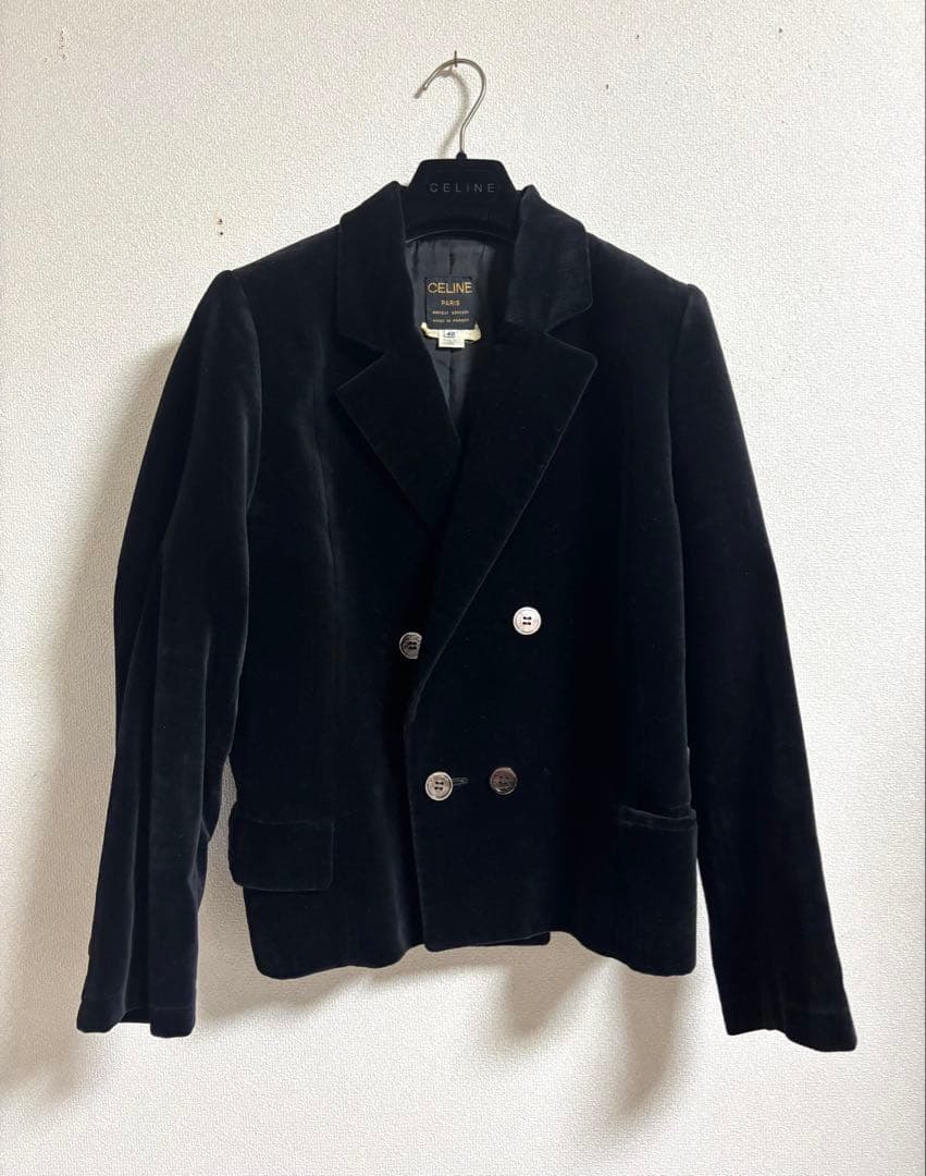CELINE セリーヌ ベロア ジャケット コート