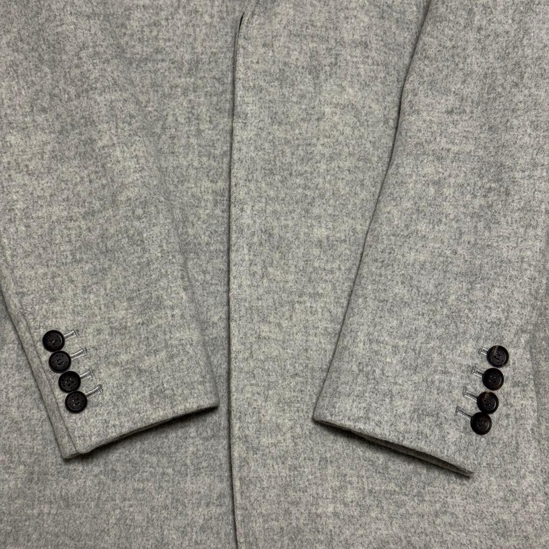 wjk fine wool chester チェスターコート グレー メンズ S