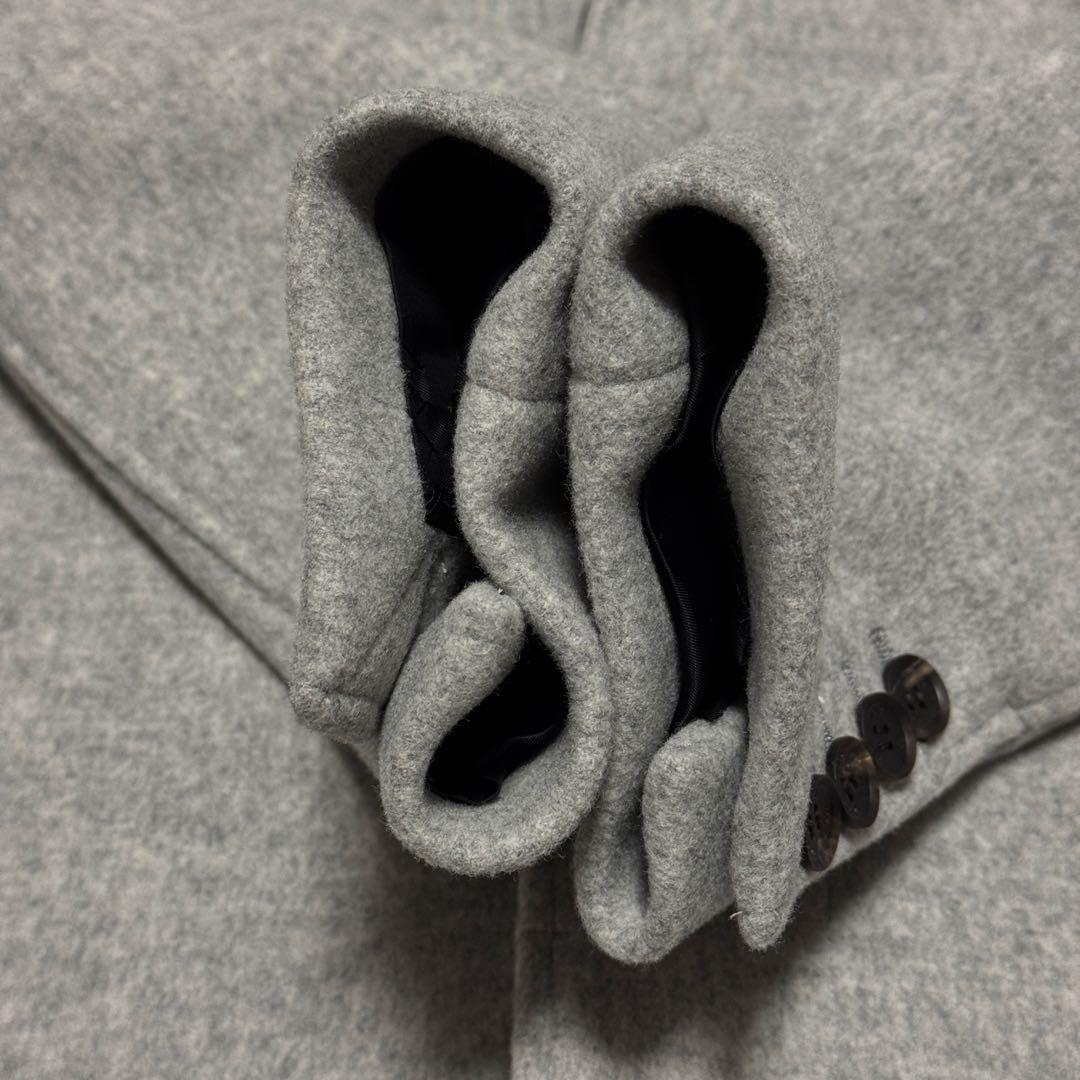 wjk fine wool chester チェスターコート グレー メンズ S