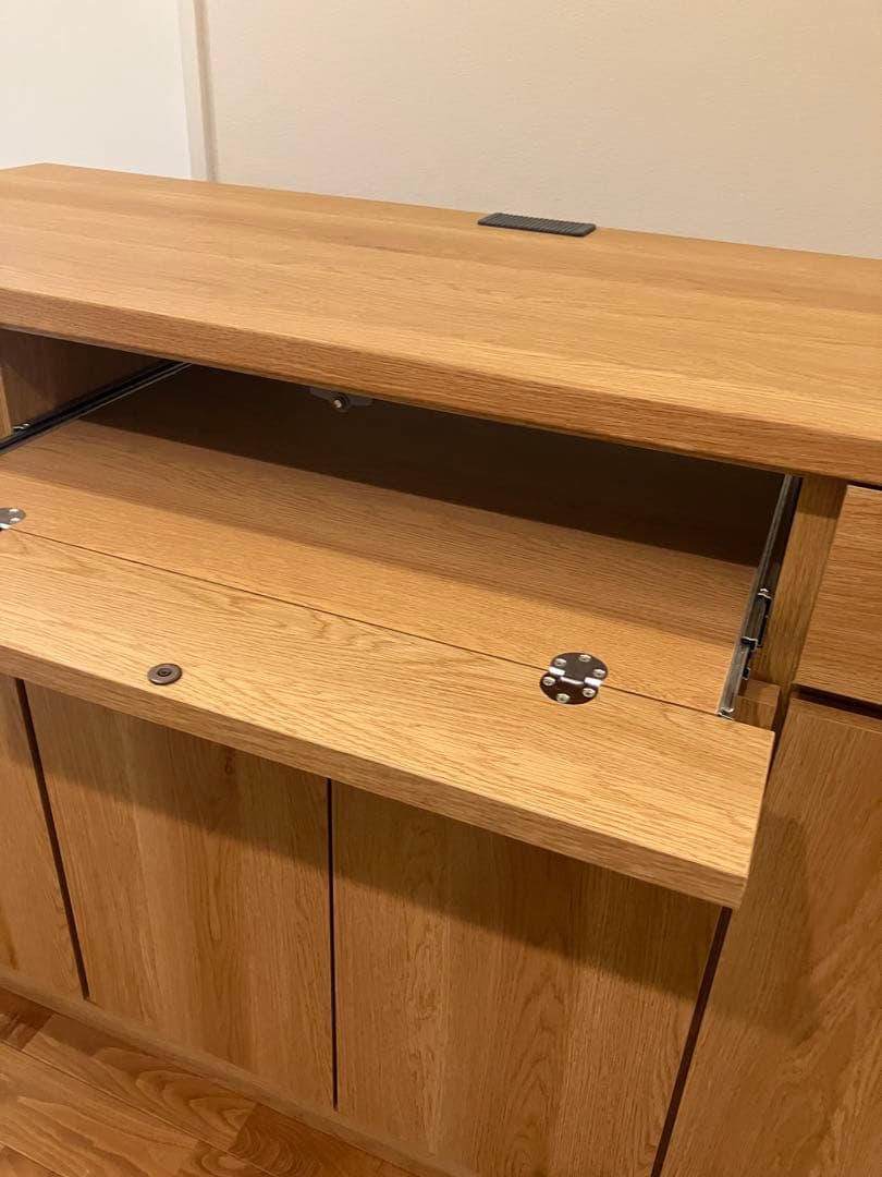 状態良/スライドテーブル/ベルメゾン PCキャビネット 2023購入