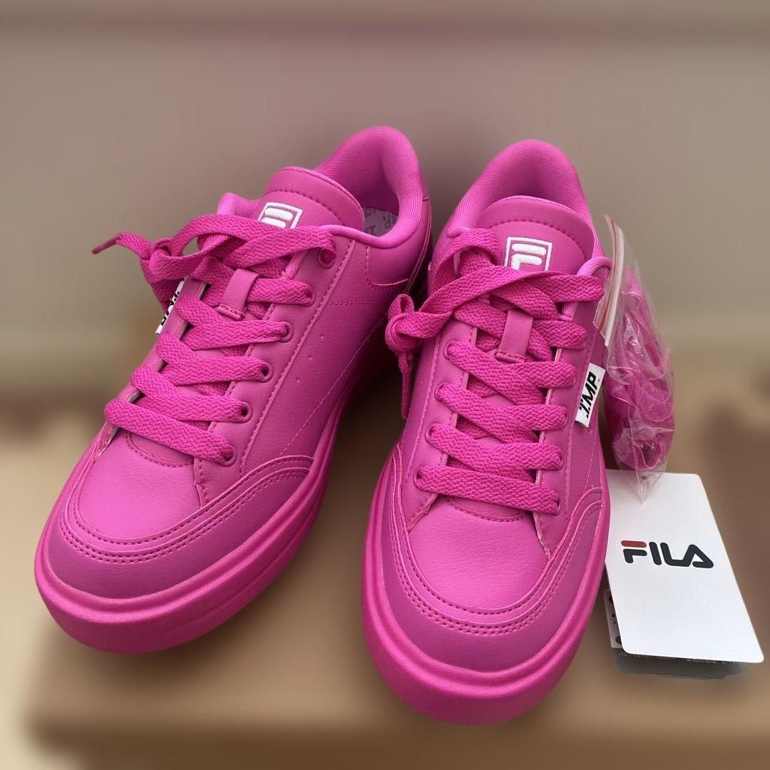 FILA×IMP.コラボ マゼンタピンク スニーカー 24cm