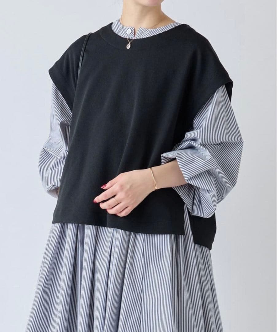 23AW✨BEARDSLEY ムーンライクショートベストジレ　訳あり美品