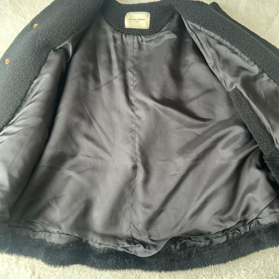 近年モデル✨ユナイテッドアローズ ボアマントコート ブラック 美品