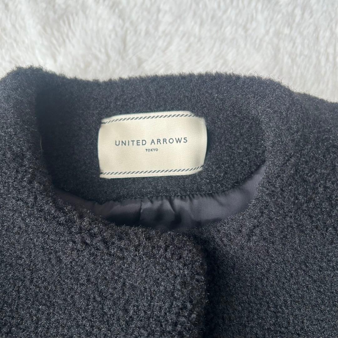近年モデル✨ユナイテッドアローズ ボアマントコート ブラック 美品