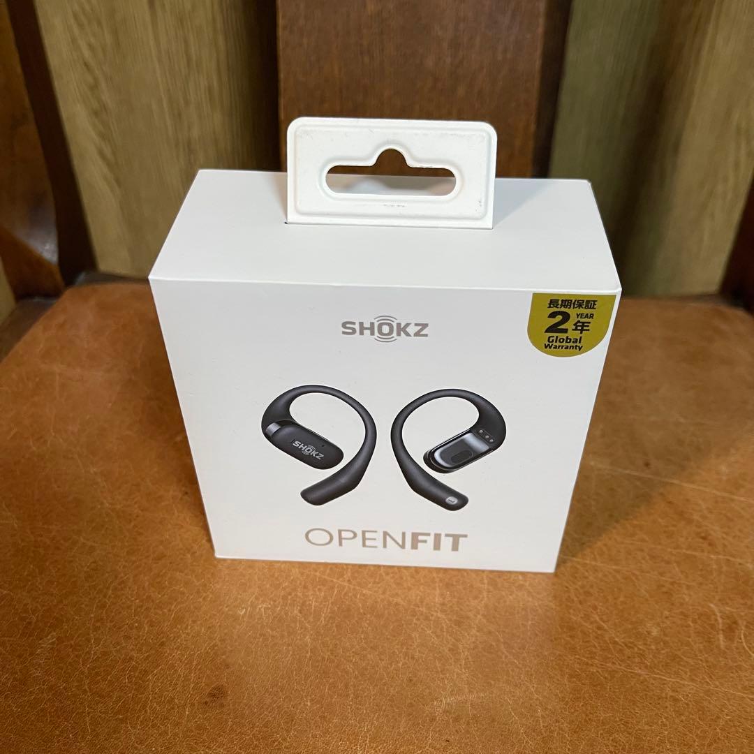【SHOKZ】極美品 完全ワイヤレスイヤホン OpenFit ブラック