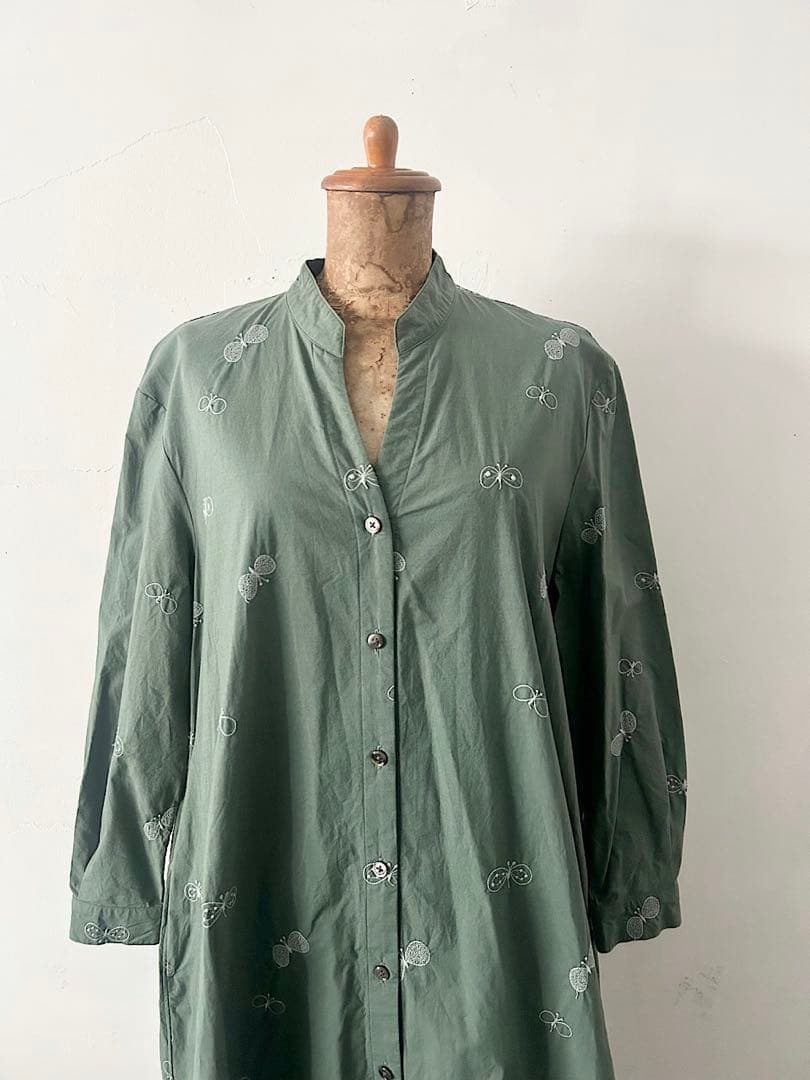 【美品】mina perhonen　laundry　choucho　ワンピース