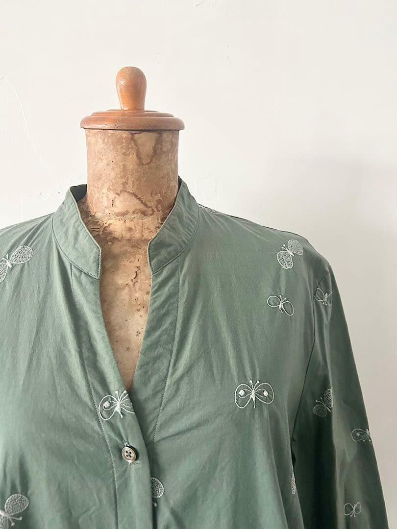 【美品】mina perhonen　laundry　choucho　ワンピース