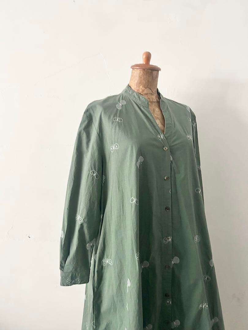 【美品】mina perhonen　laundry　choucho　ワンピース