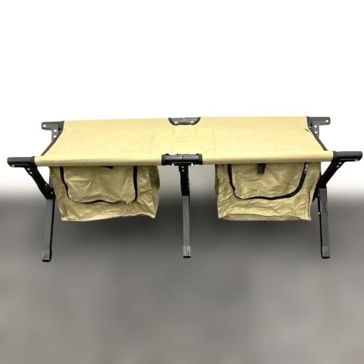 【廃番品】DOD ストレージベンチ 折り畳み式 FS2-246M カーキ 収納袋