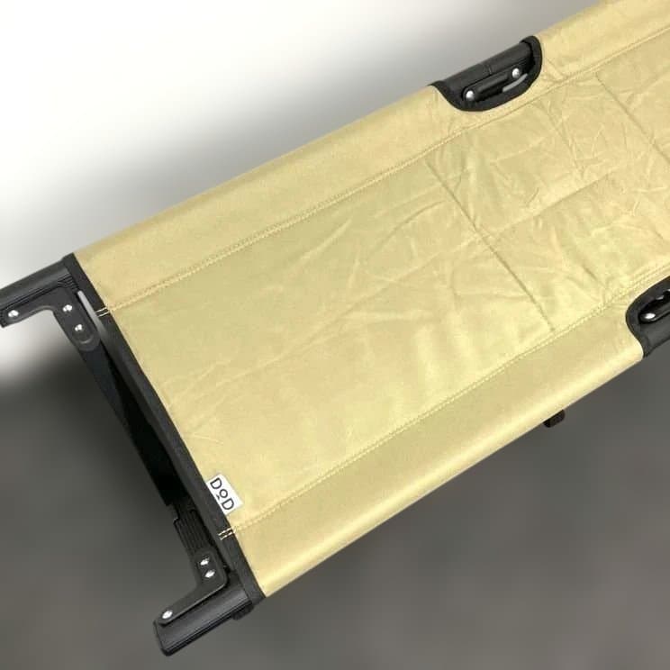 【廃番品】DOD ストレージベンチ 折り畳み式 FS2-246M カーキ 収納袋