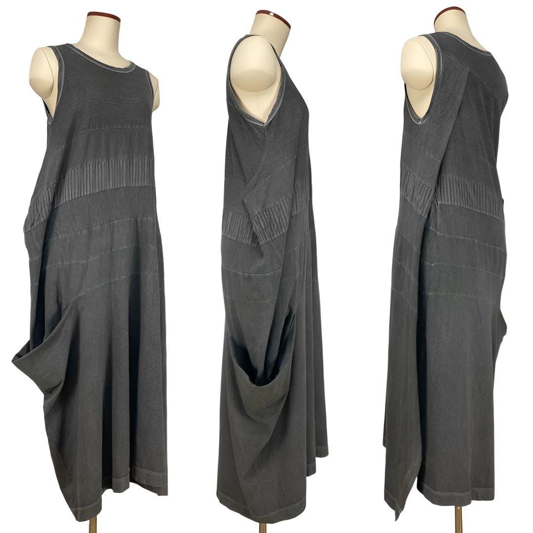 Y's ワイズ PIGMENT PRINT POCKET OP グレー2