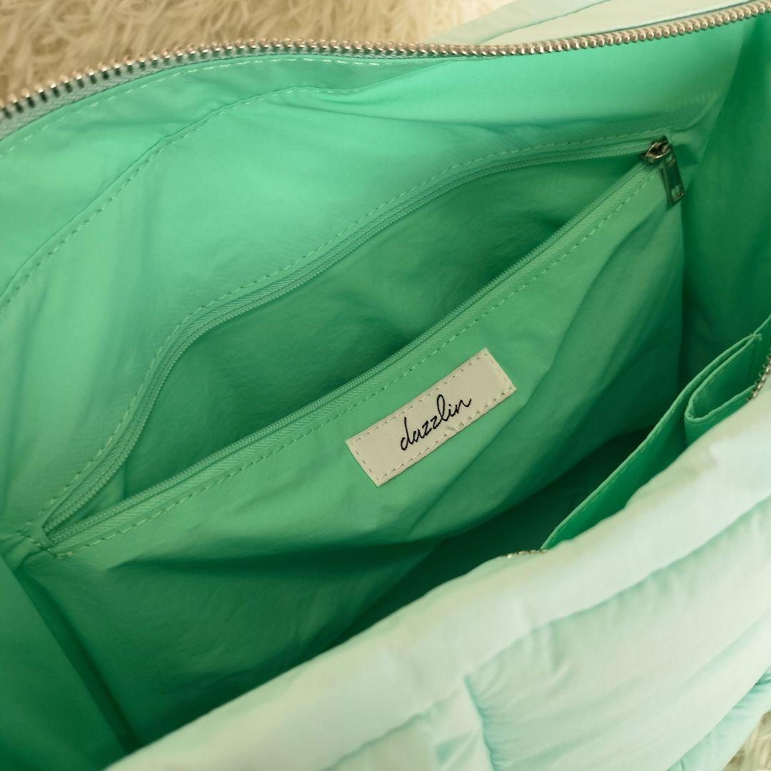 dazzlin【吉田朱里】マシュマロトートバッグ グリーン