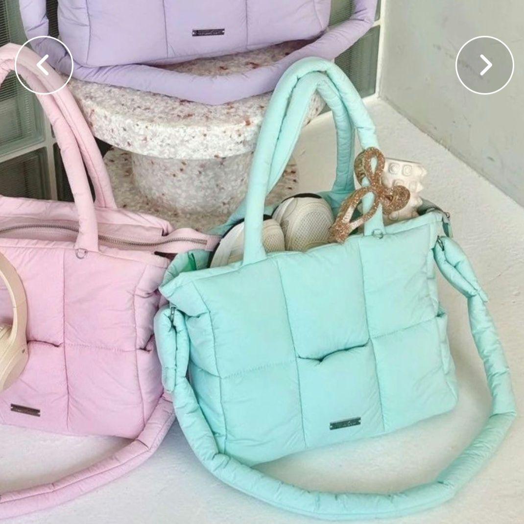 dazzlin【吉田朱里】マシュマロトートバッグ グリーン