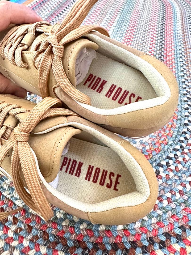 Pink House ベージュ スニーカー