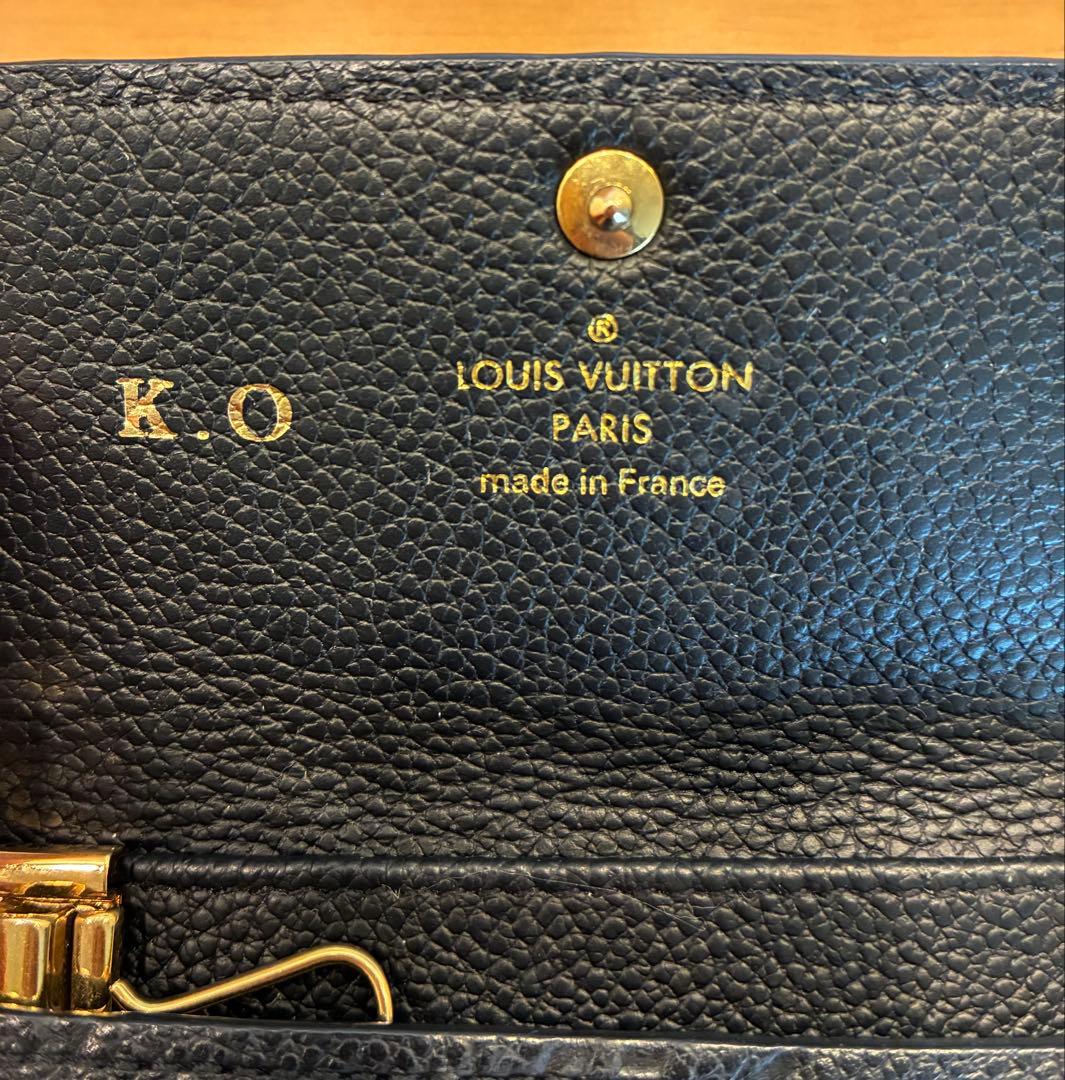 【あちき様】ルイヴィトン　6連キーケース　ブラック　アンプラント　イニシャル入り