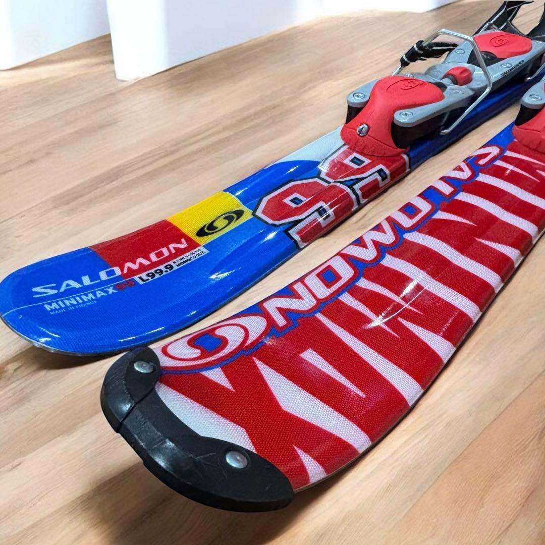 【良品】SALOMON MINIMAX 99cm ショートスキー ファンスキー