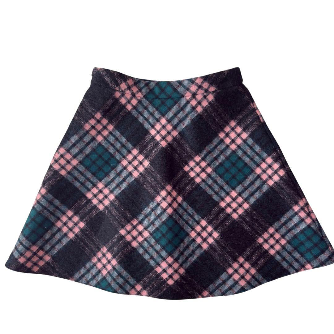 MIU MIU ミュウミュウ スカート 36(S) チェック柄 スカート ウール
