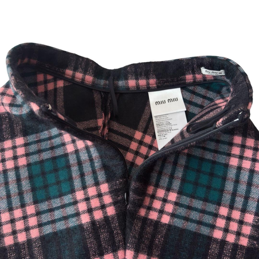 MIU MIU ミュウミュウ スカート 36(S) チェック柄 スカート ウール