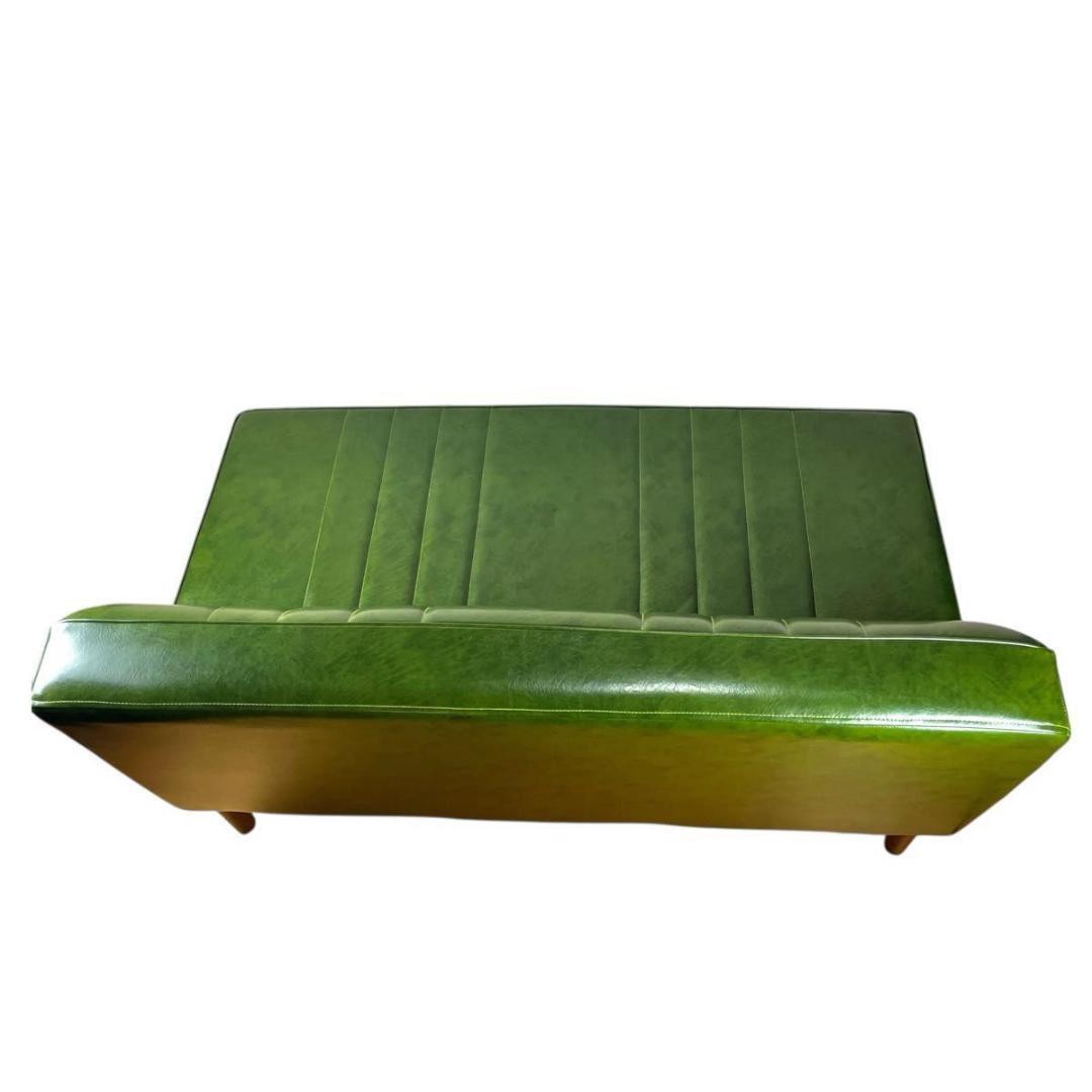 【極美品✨️niko and ...】クラシックダイニング ソファ グリーン