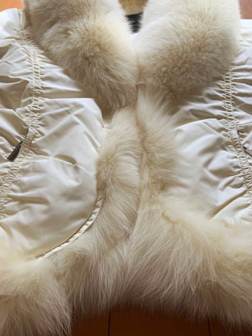 NOVESPAZIO 白　ファー　ダウン