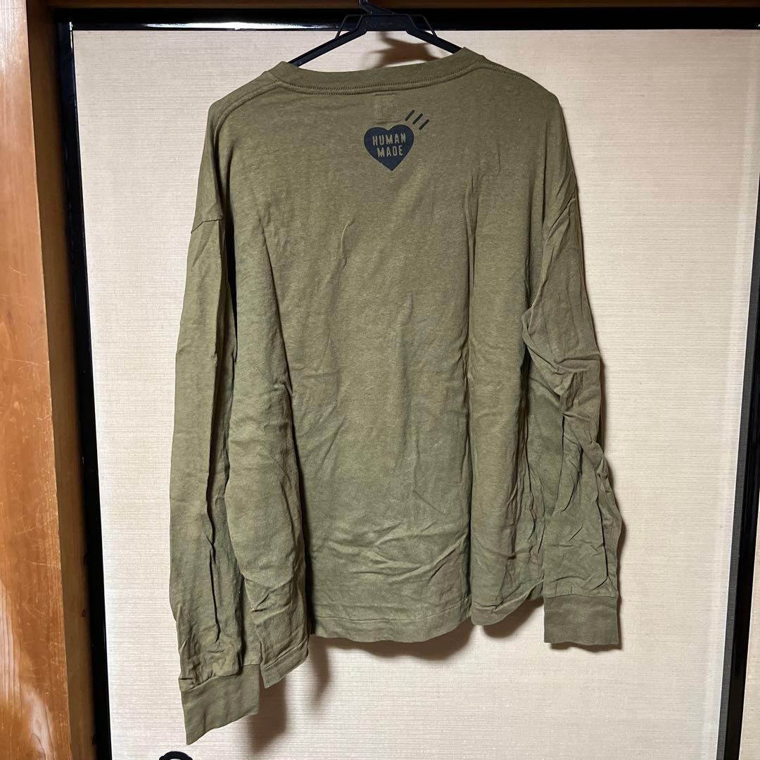 HUMAN MADE トラプリント長袖カットソー