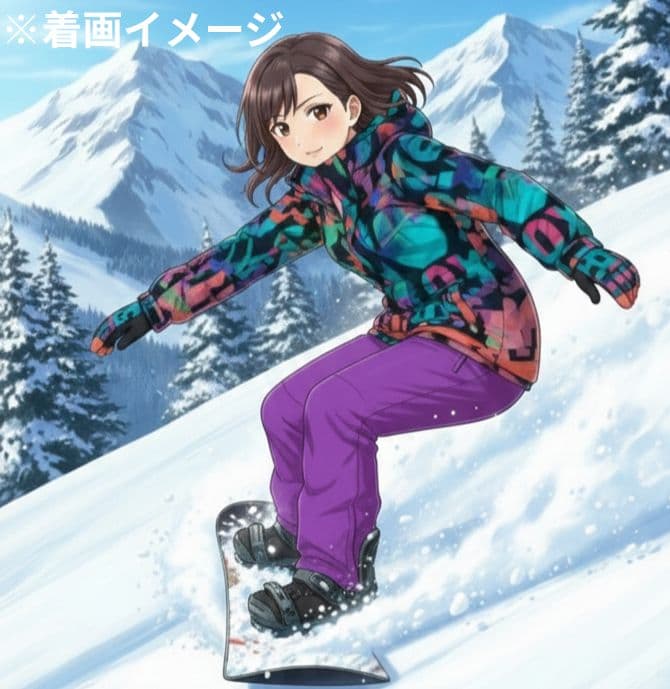 【美品】ROXY　スノボウェア　上下セット　Ｓ　総柄　ロゴ　パープル