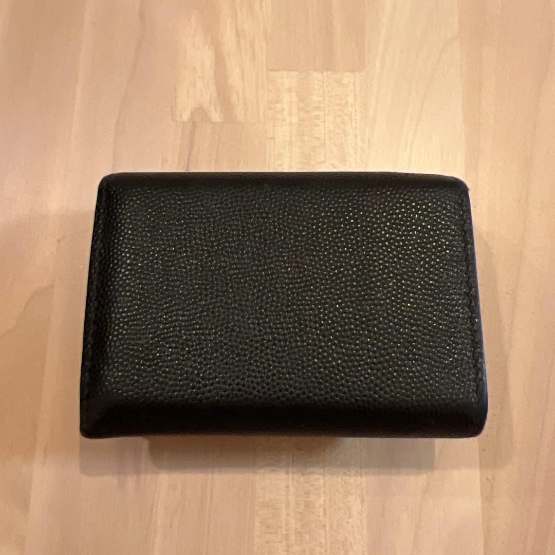 SAINT LAURENT ブラック 三つ折り財布