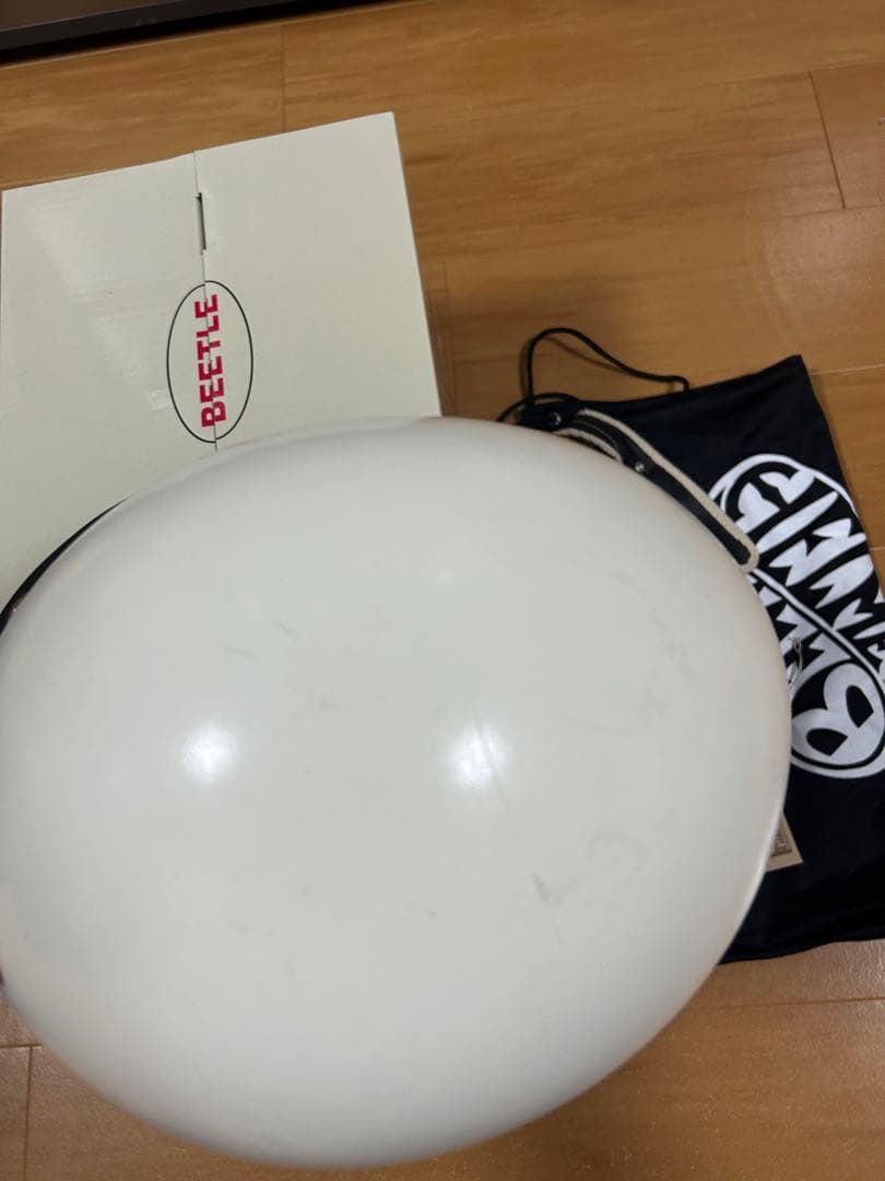 オーシャンビートルPTR 白　ハーフヘルメット