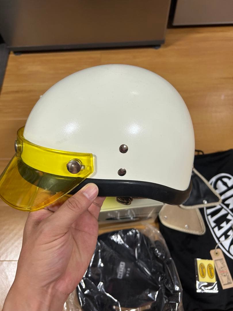 オーシャンビートルPTR 白　ハーフヘルメット