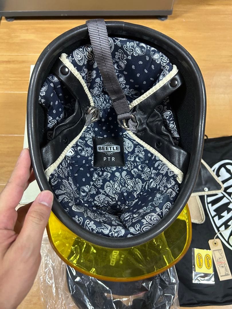 オーシャンビートルPTR 白　ハーフヘルメット