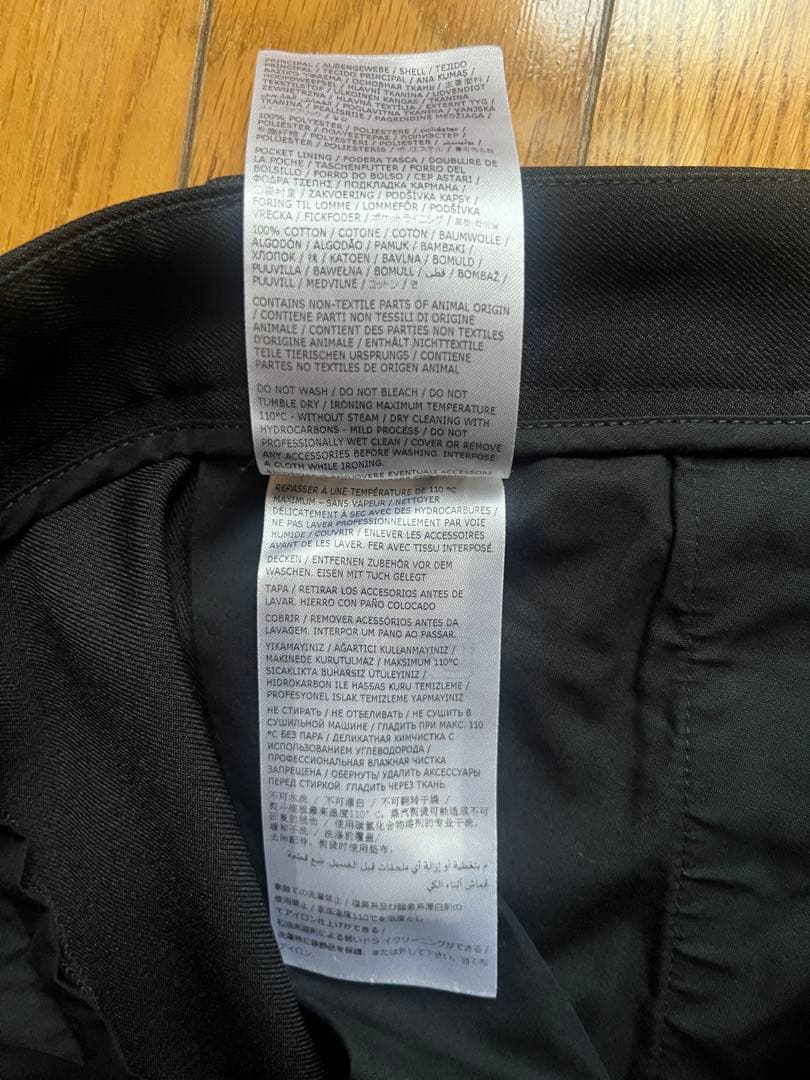 JIL SANDER ブラック スラックス 46