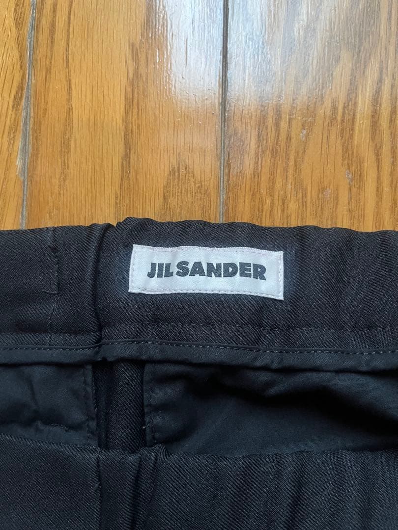 JIL SANDER ブラック スラックス 46