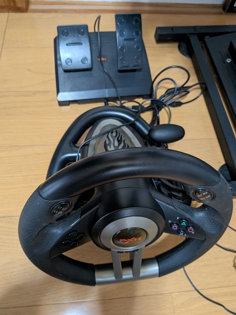 レーシングホイールスタンド（ハンドルコントローラー2セット付）